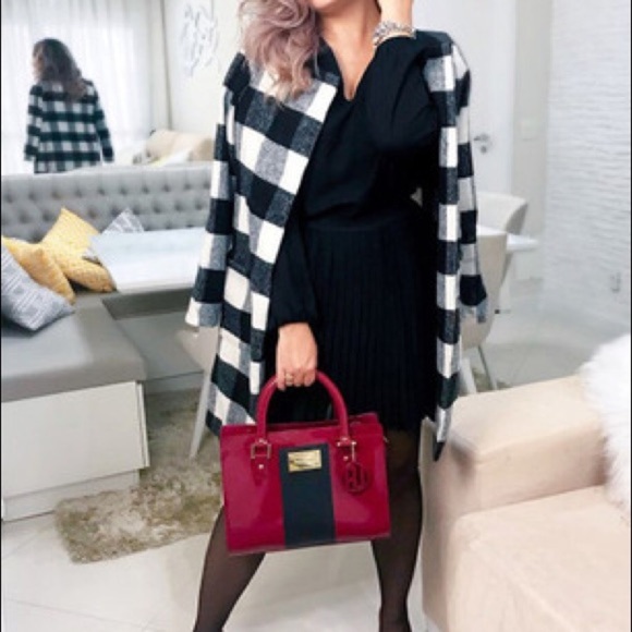 🆕checkered coat w/pockets - Picture 5 of 8